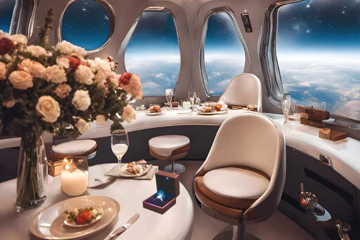 La cena en el Espacio es realizada por Apoteo Surprise.