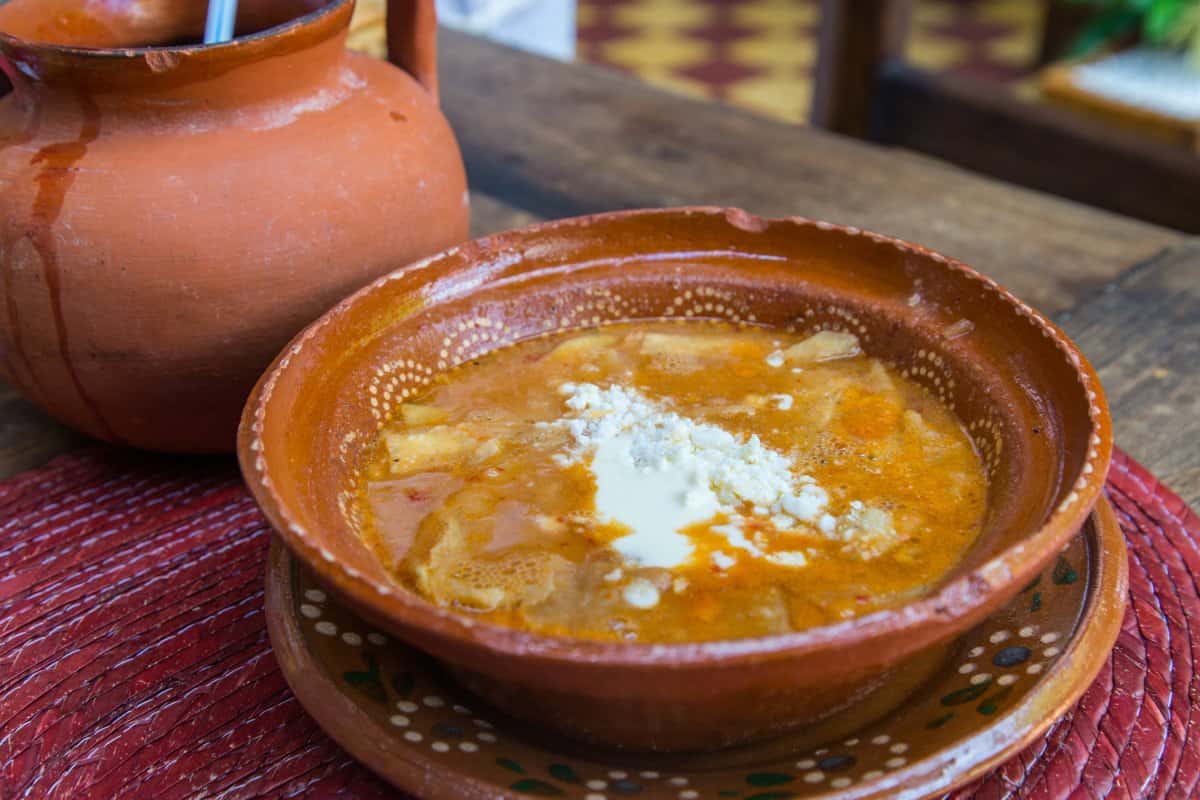 Sopa tarasca de Michoacán