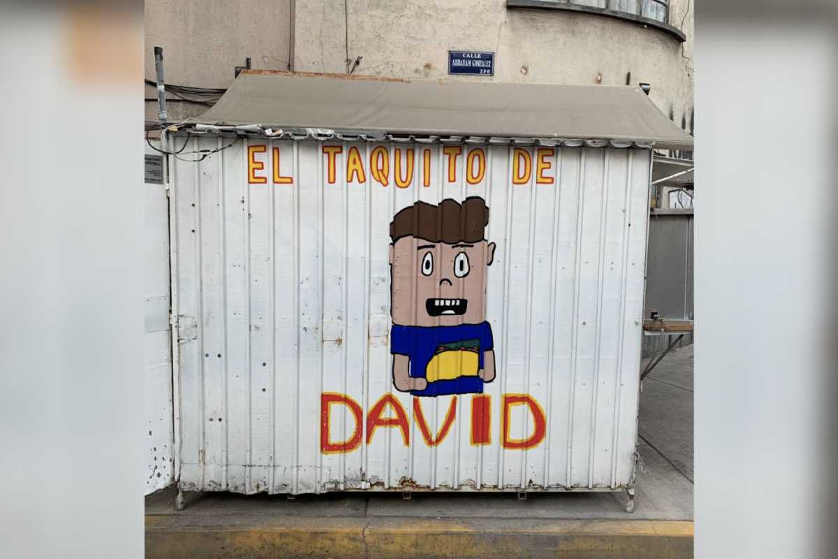 Rotulo de taquería en la colonia Juárez