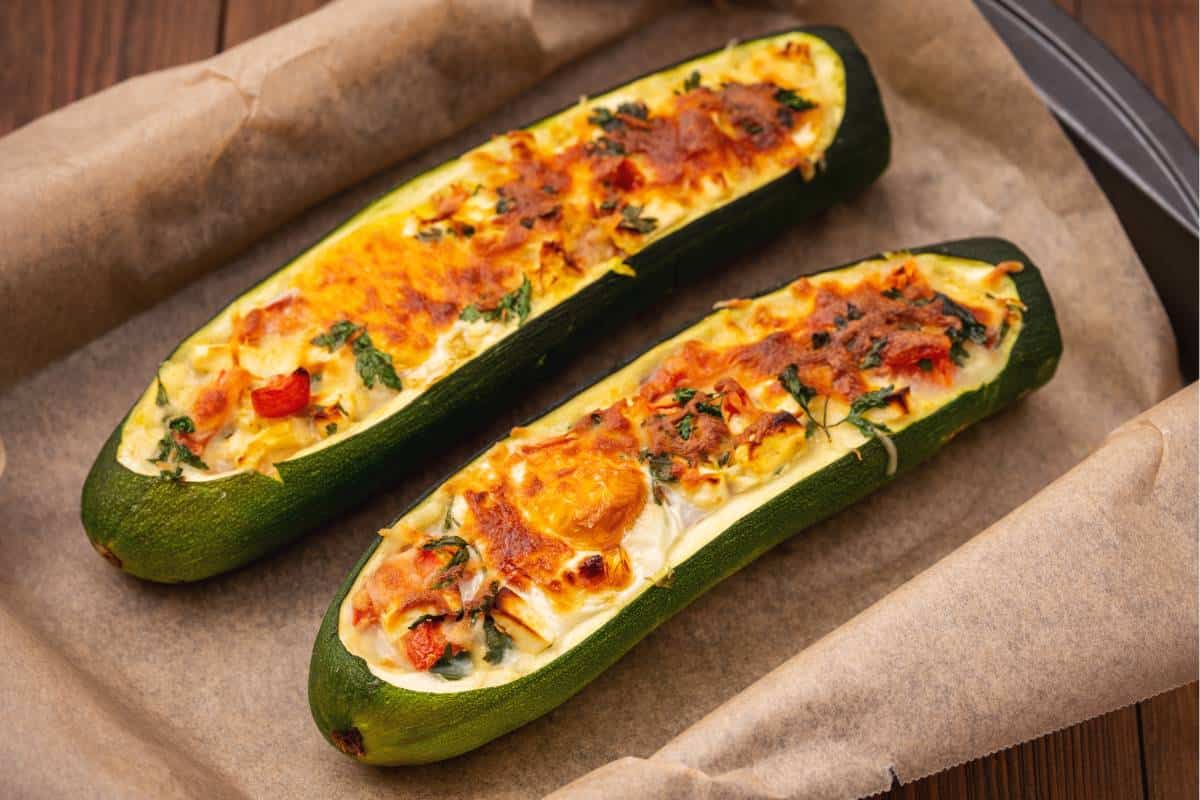 Receta de calabacitas con queso.