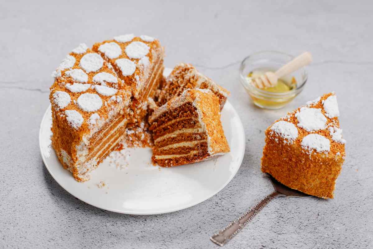 Receta de la tarta de miel