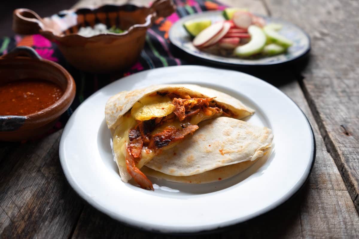 originarias del norte de México esta gringa un antojito de gran sabor