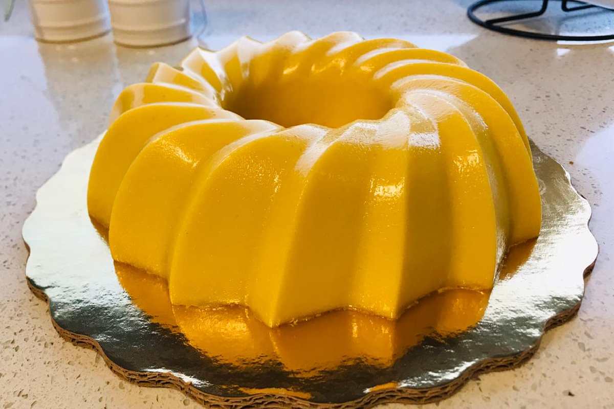 Receta de la gelatina de rompope