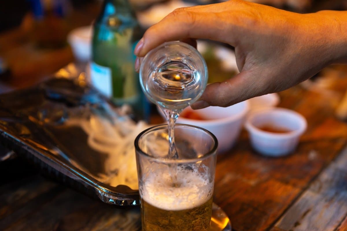 Soju con cerveza