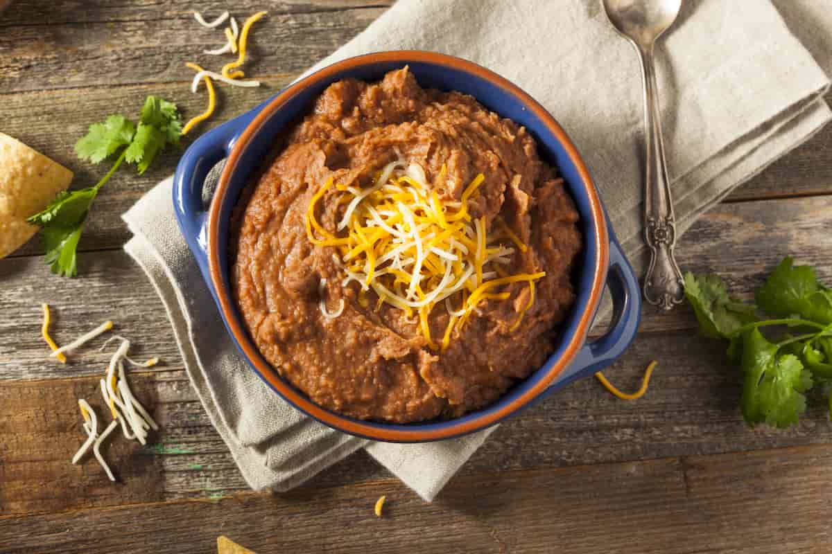 receta de frijoles puercos