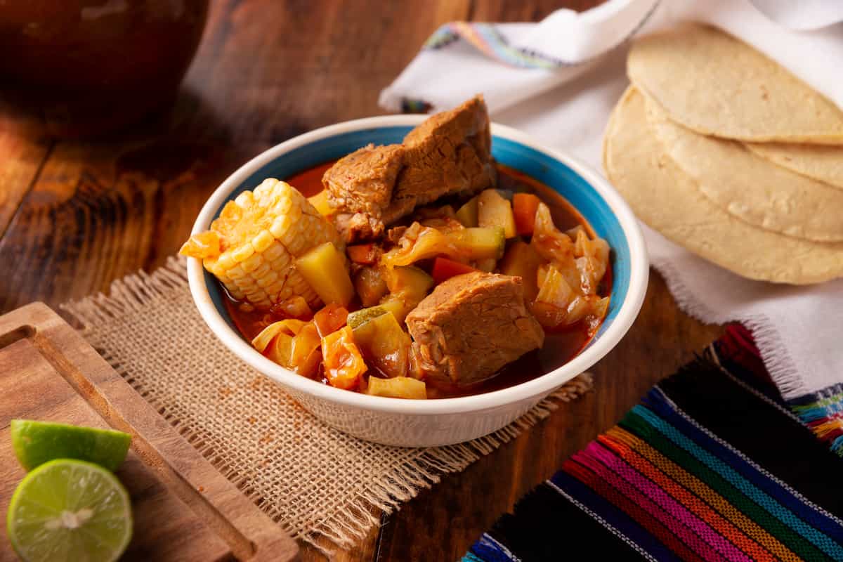 Receta del mole de res