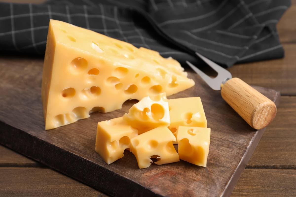 bloque de queso sin lactosa Cheddar