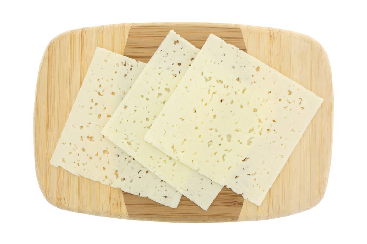 Queso havarti como muestra de quesos sin lactosa