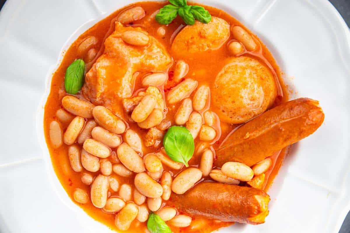 Receta de alubias blancas con carne de cerdo