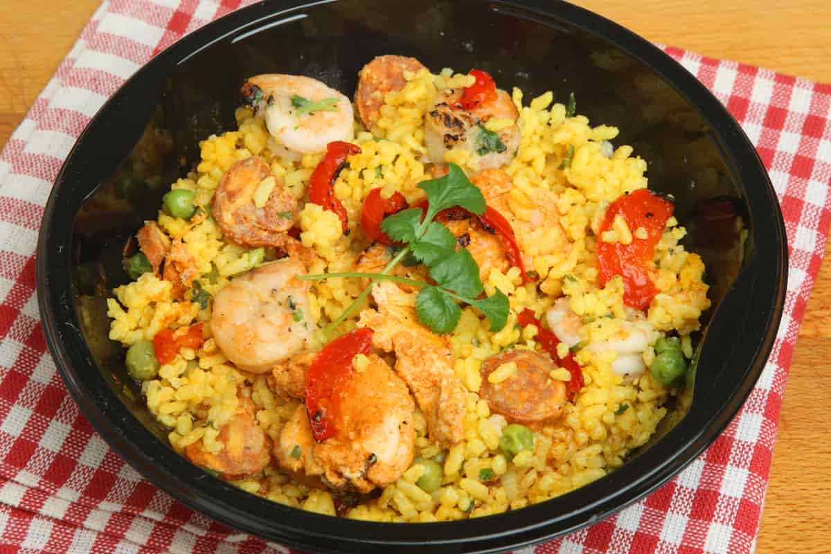 receta arroz amarillo con camarones