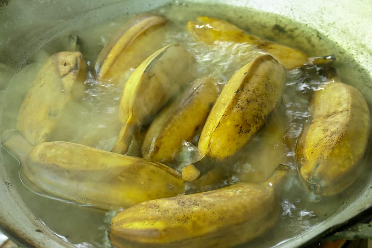 cuánto tiempo se debe cocer el plátano macho
