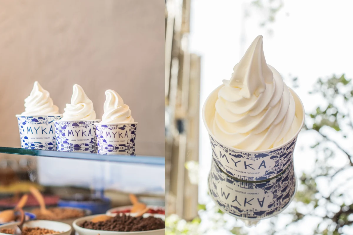 Helados con yogur griego
