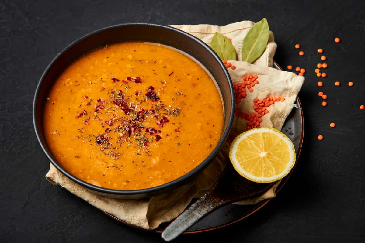 receta crema lentejas
