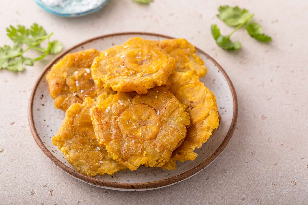 receta de patacones con plátano macho