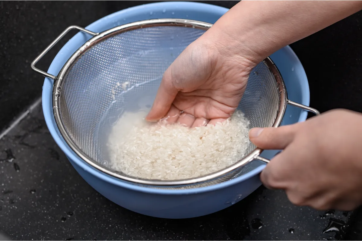 Receta de agua de arroz