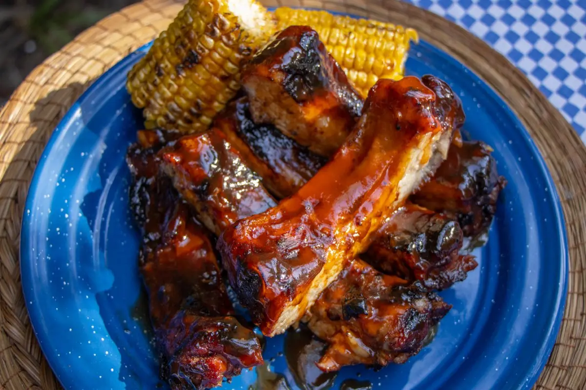 Costillas bbq a la parrilla