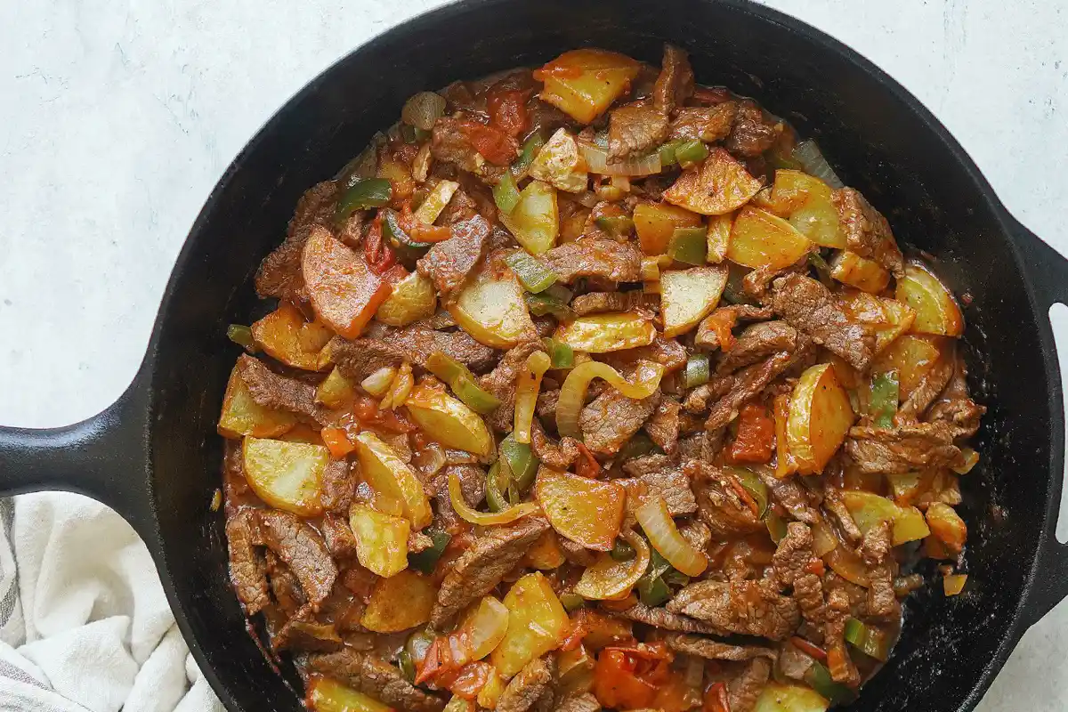 Receta de bistec ranchero