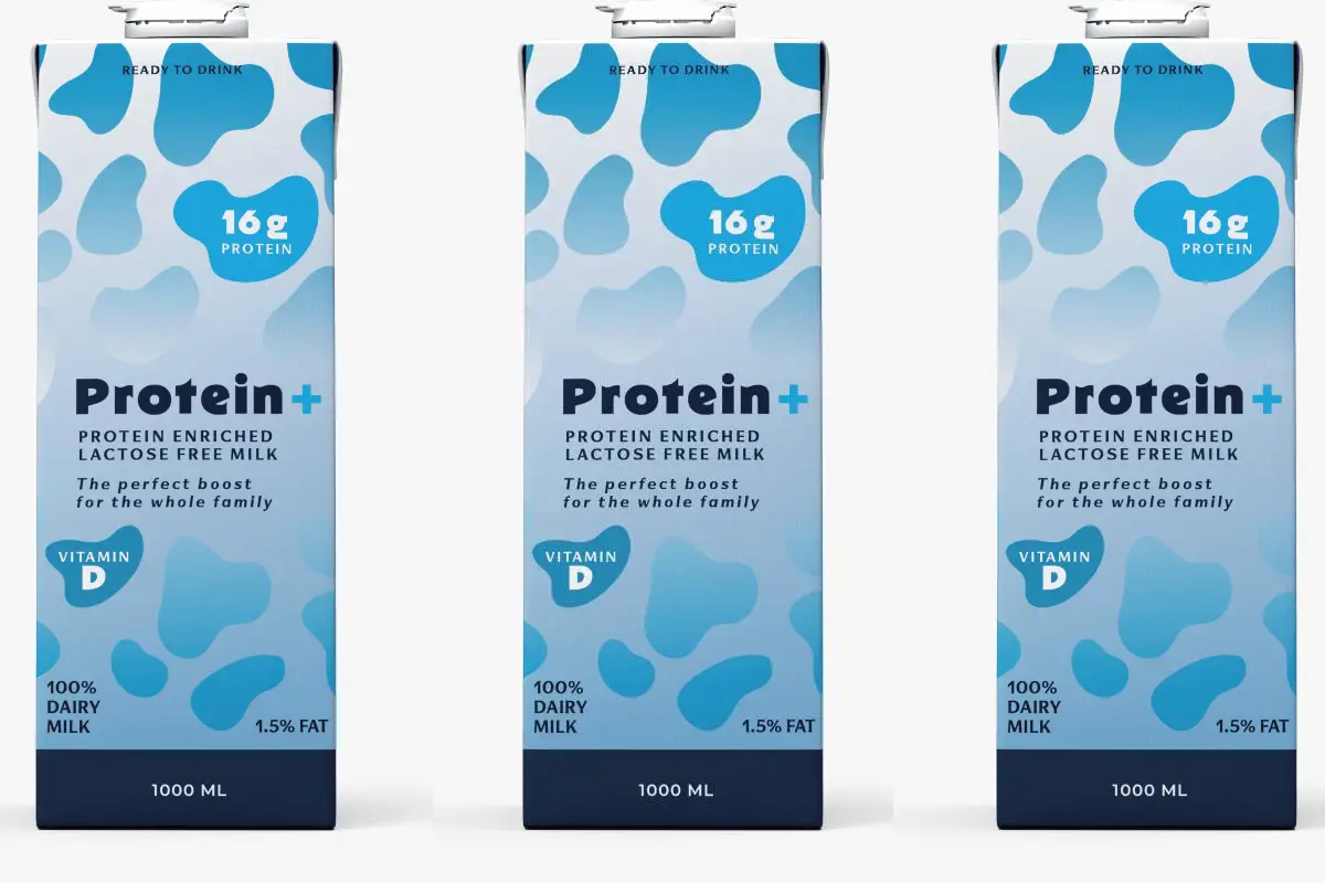 proteína en envases tetra pak