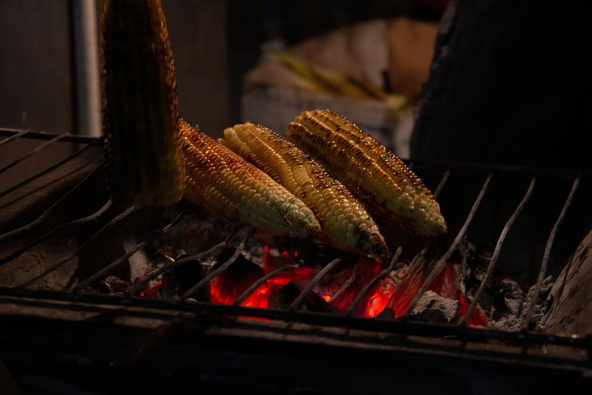 elote asado en casa