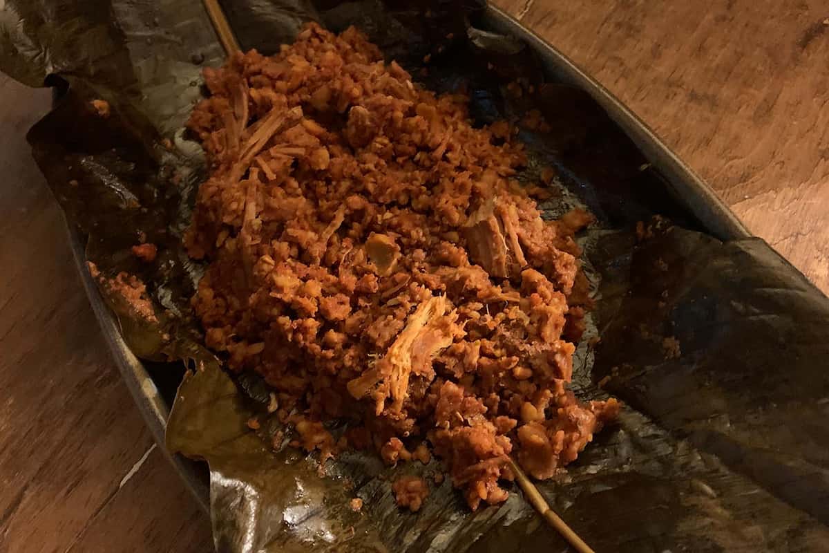 zacahuil tamal de Día de muertos