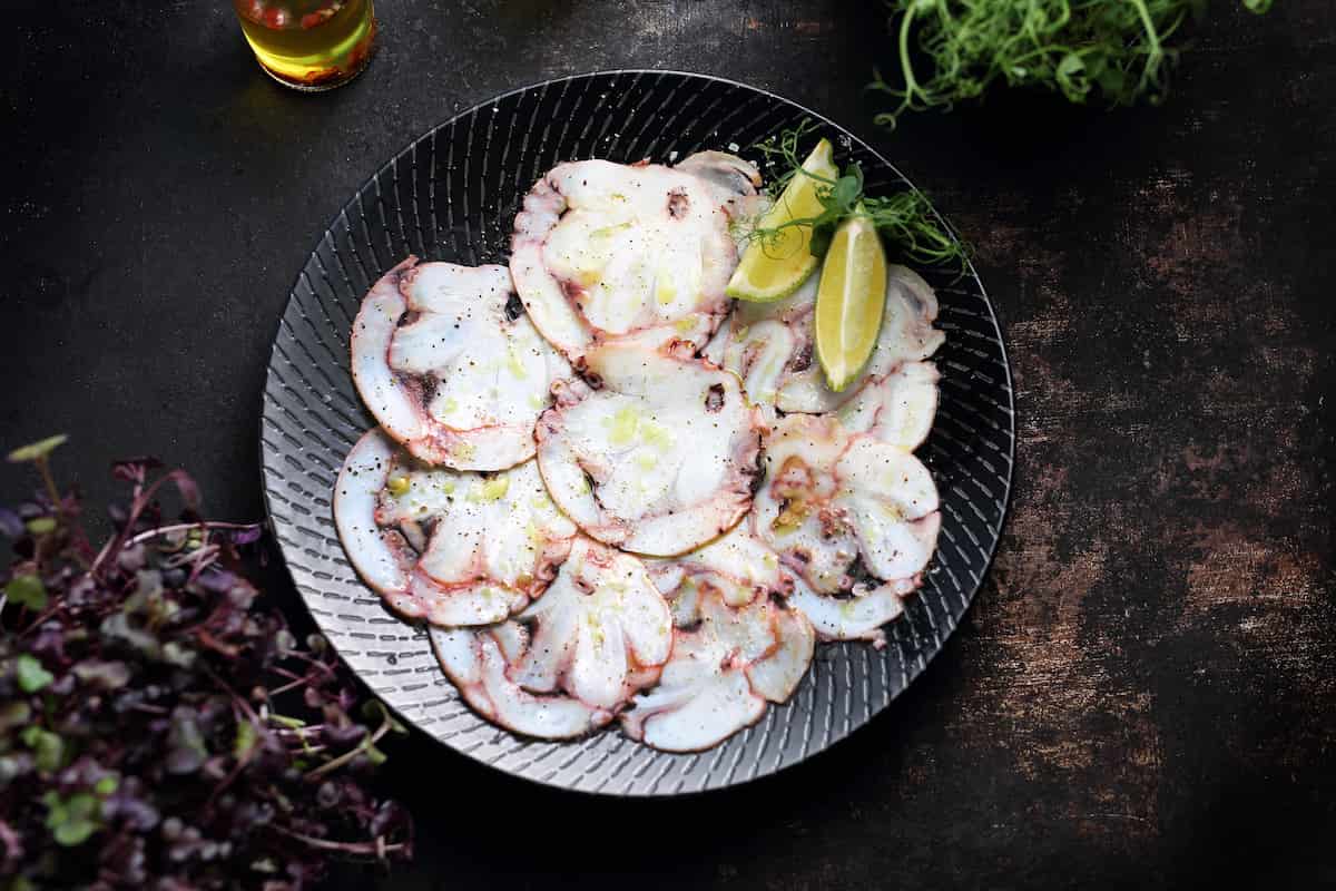 carpaccio de pulpo receta