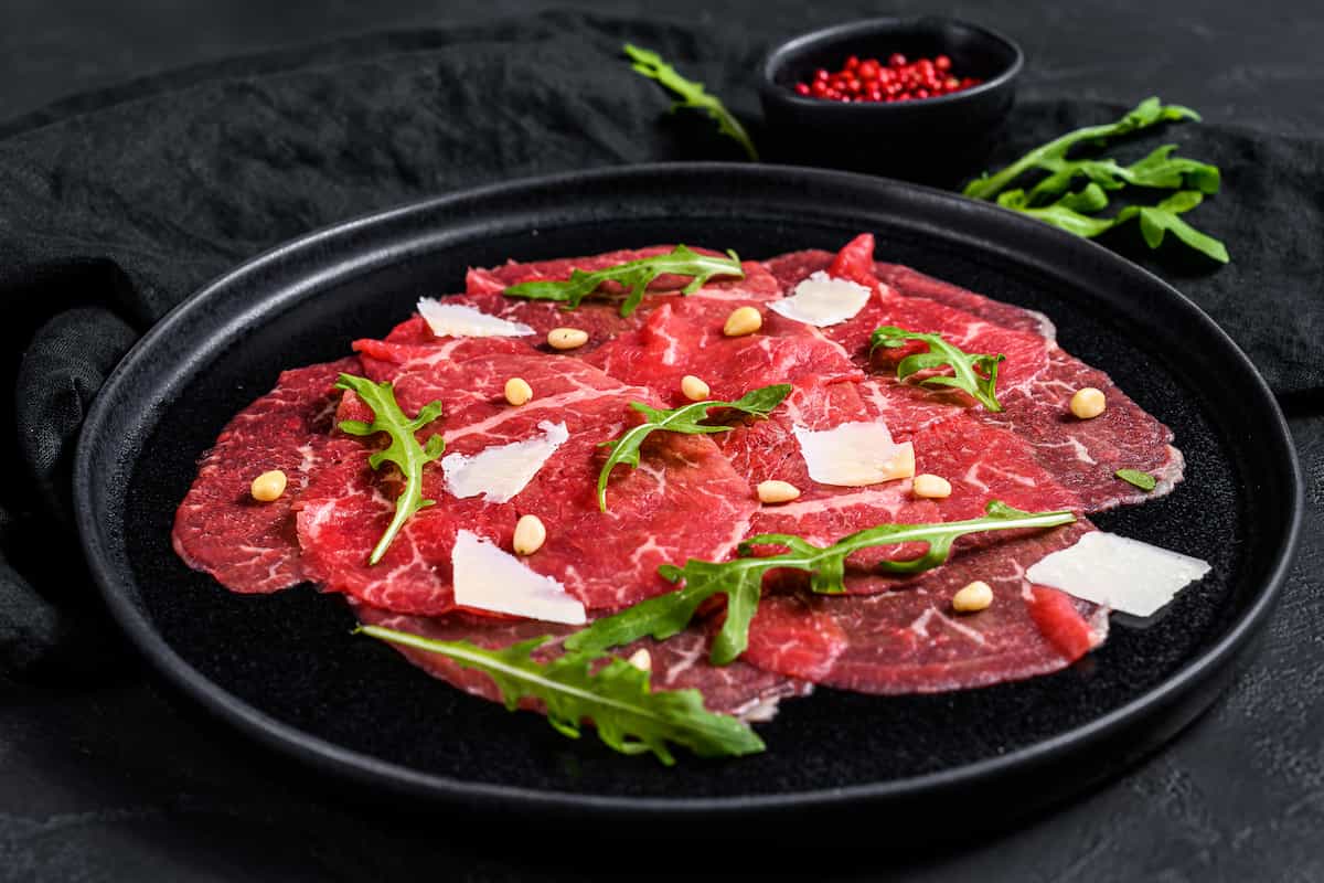 receta de carpaccio de rib eye