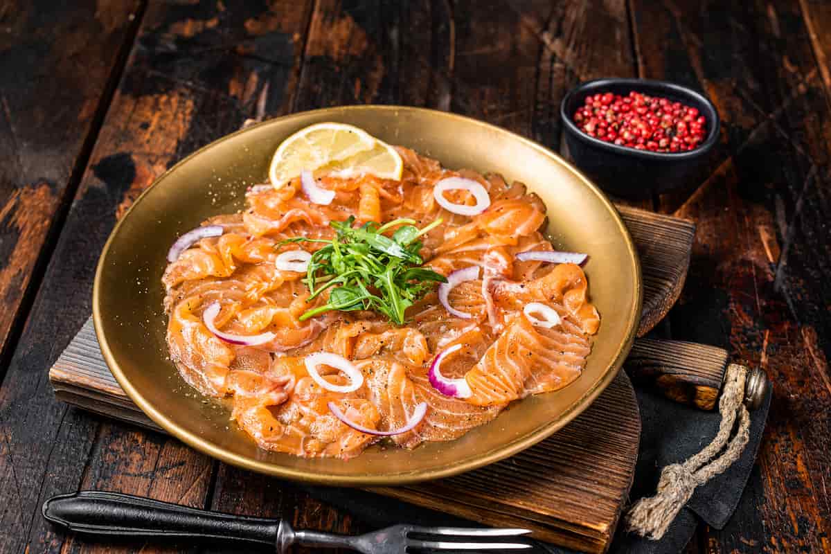 receta carpaccio de salmón