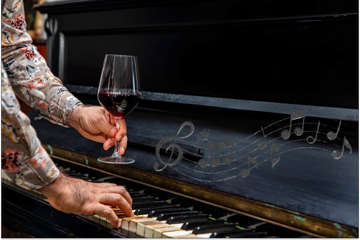 vino y música