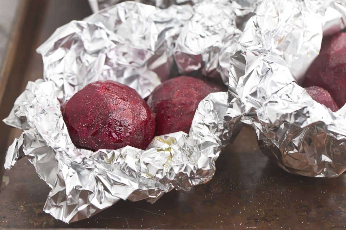 Betabel rostizado en freidora de aire