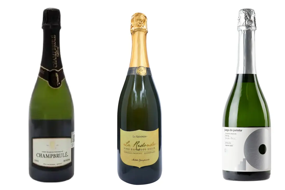 3 botellas de vino espumoso mexicano para brindar