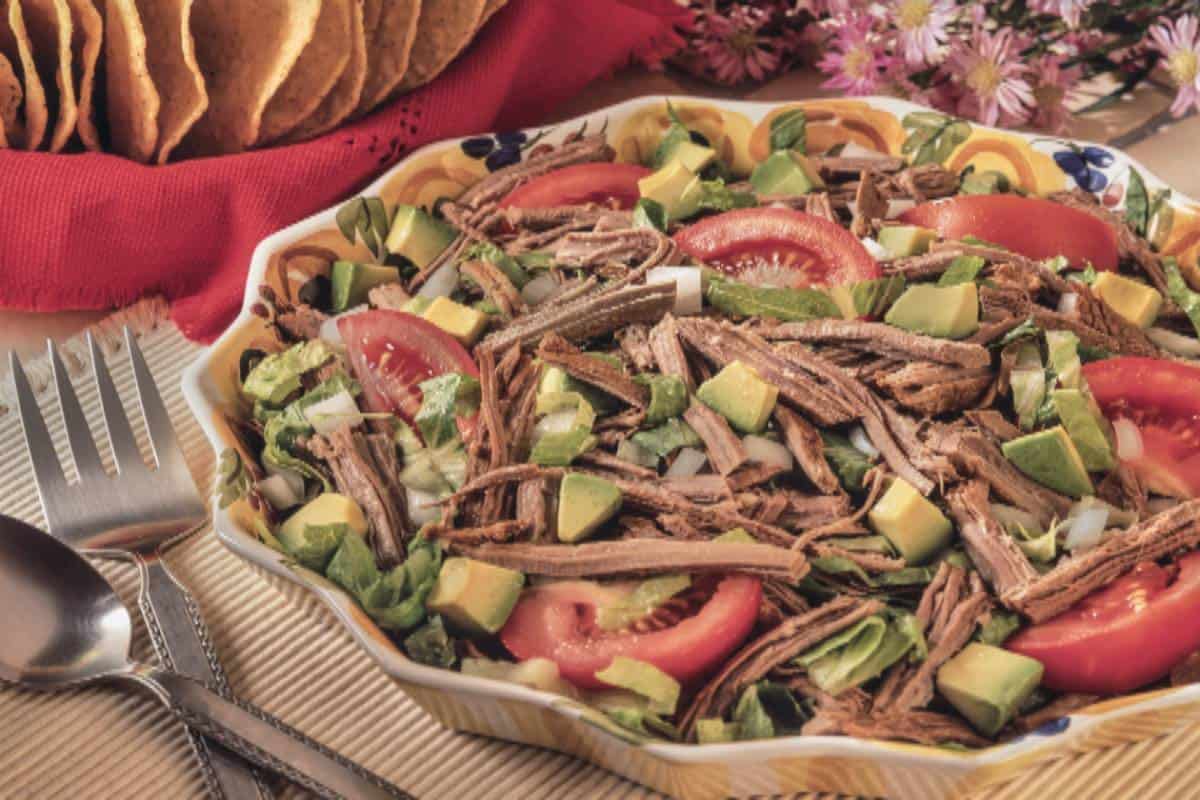 Salpicón de res guisado para comida.
