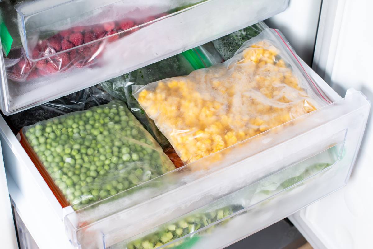 Organización de verduras para mayor conservación.