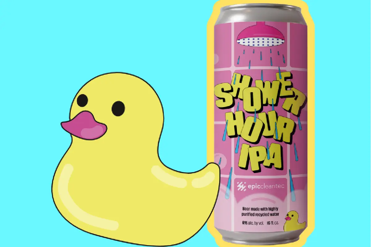 lata de cerveza artesanal IPA con agua reciclada de Epic CleanTec
