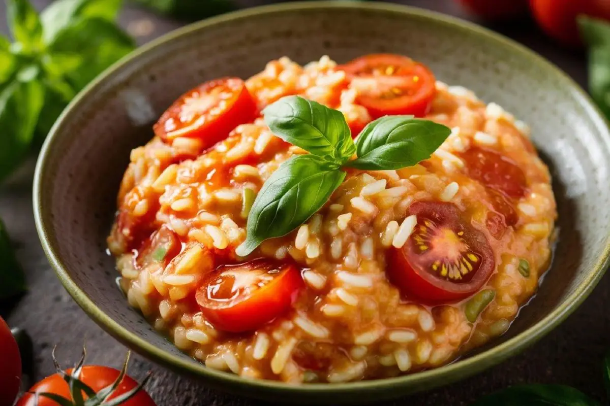 plato de risotto al pomodoro