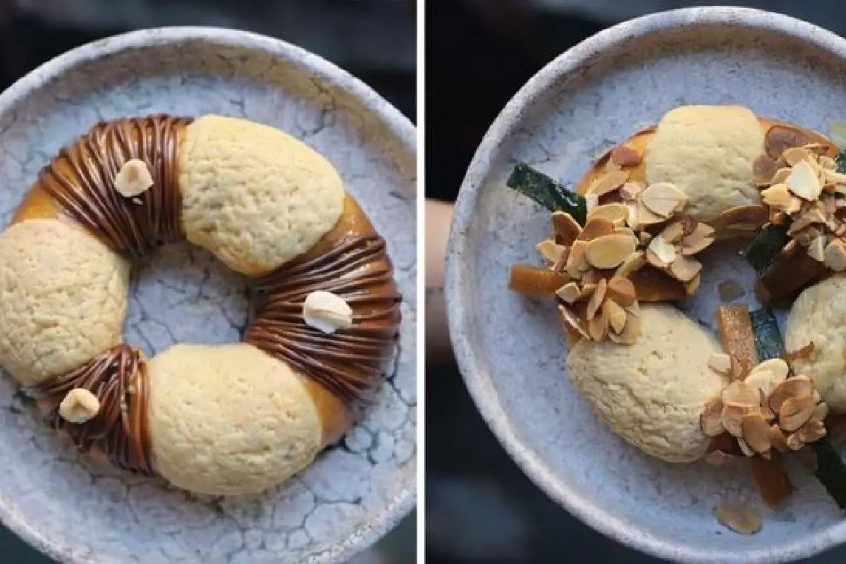 spread de dos roscas de reyes individuales de Motín