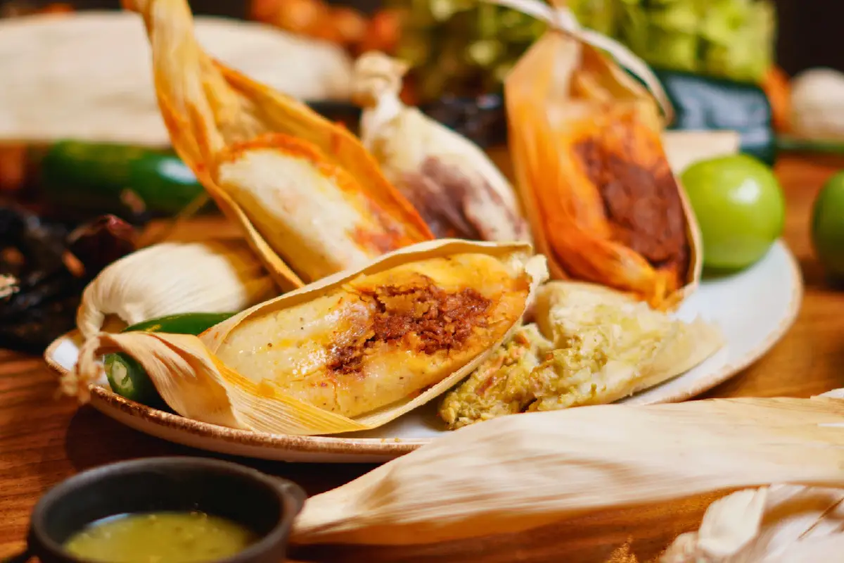 variedad de tamales gourmet