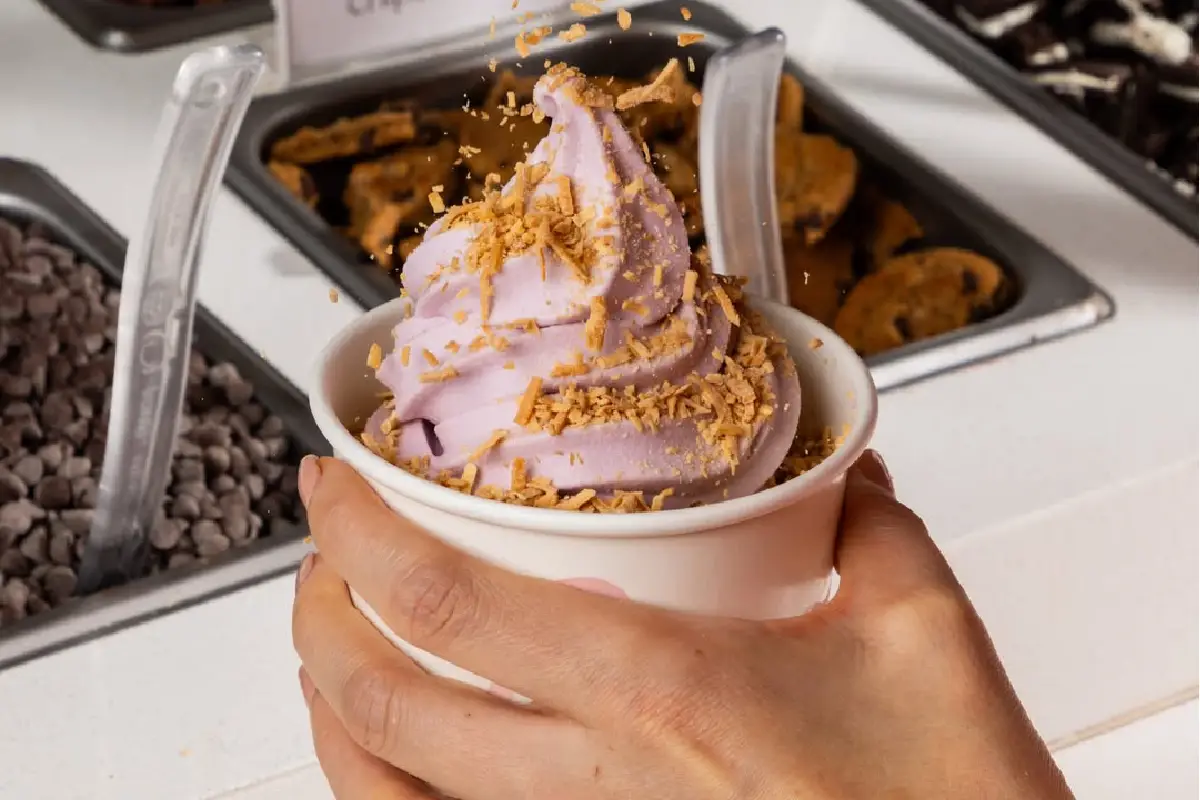 personalización de helado de yogurt