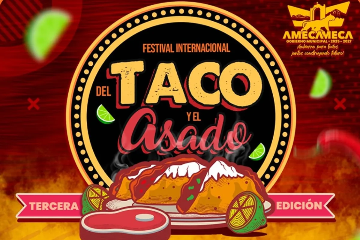 Cartel del Festival Internacional del Taco y el Asado