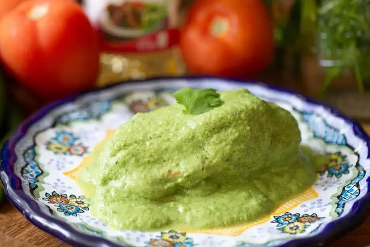 receta pollo salsa verde cremosa