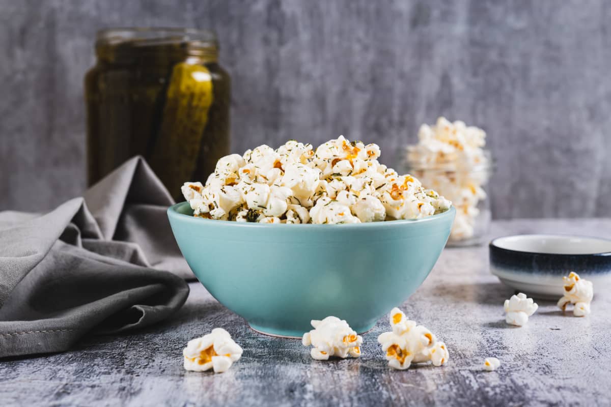 Palomitas de sabor parmesano.