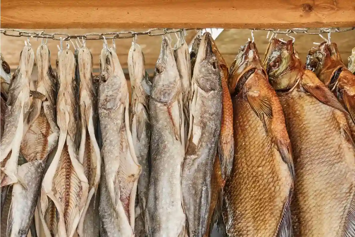 pescados ahumados al aire