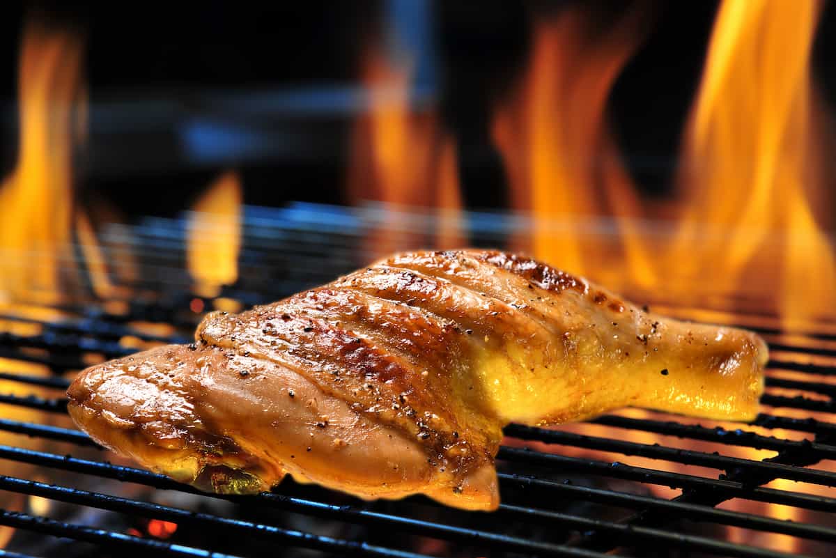 receta pollo asado al carbón